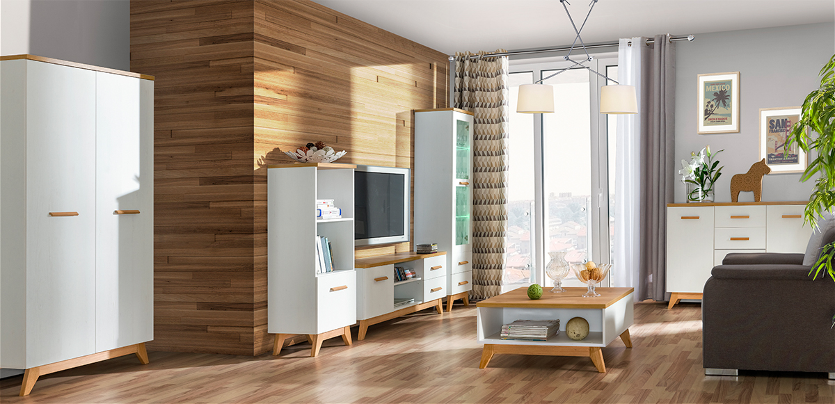 SKANDI_SV7 - regał z małym frontem (127x45x40cm)