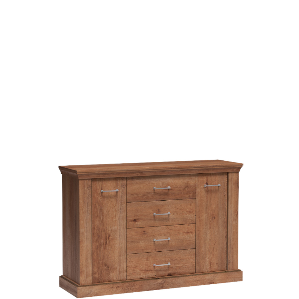 ANTICA_A1 - pojemna, elegancka, dwudrzwiowa komoda z szufladami (96x142x42cm)