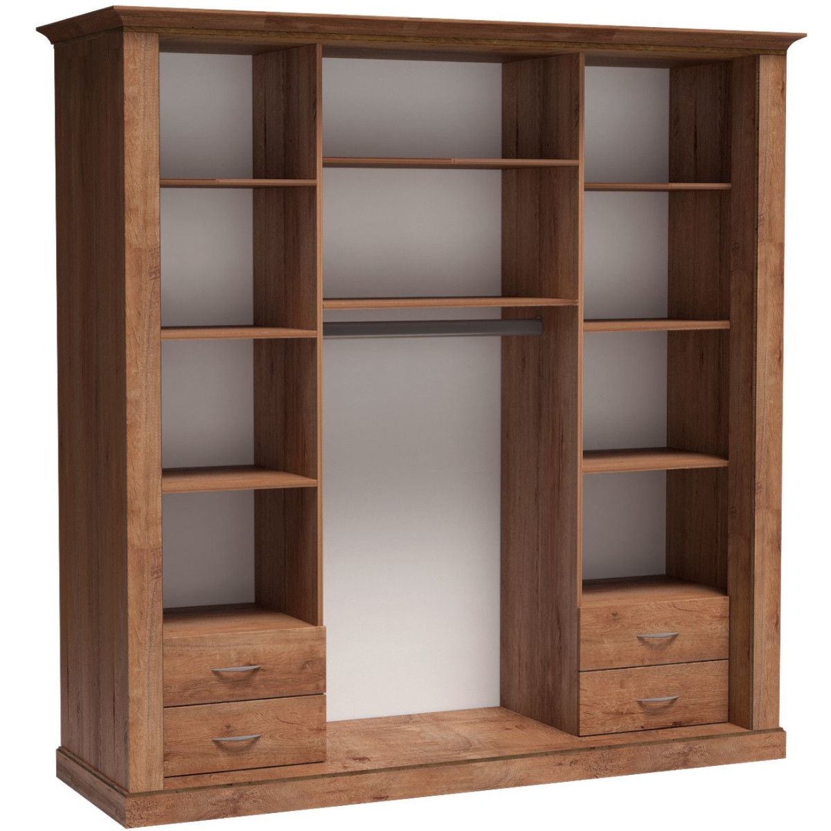 ANTICA_A211 - szafa garderobiana dwudrzwiowa o szerokości 211cm (220x211x68cm)