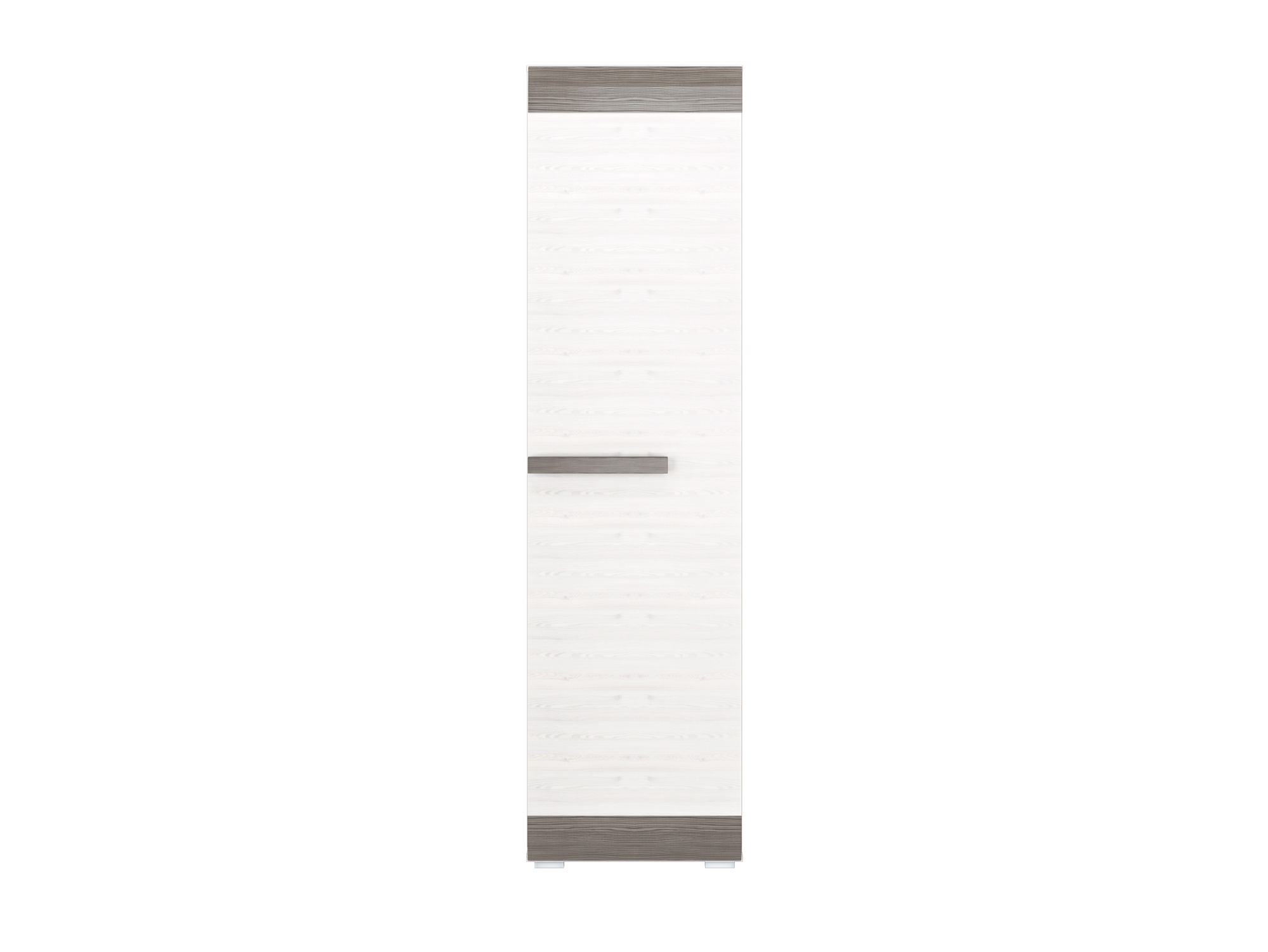 BLANCO_03 - jednodrzwiowa, półszała garderobiana  (202x55x42cm)