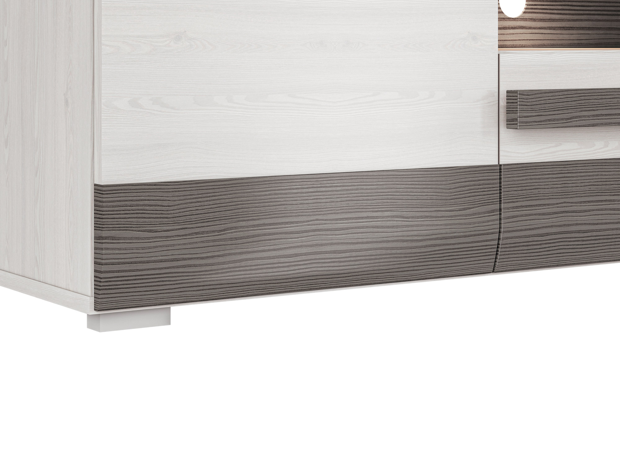 BLANCO_09-01 - dwufrontowa szafka RTV z szufladą (55x165x42cm)