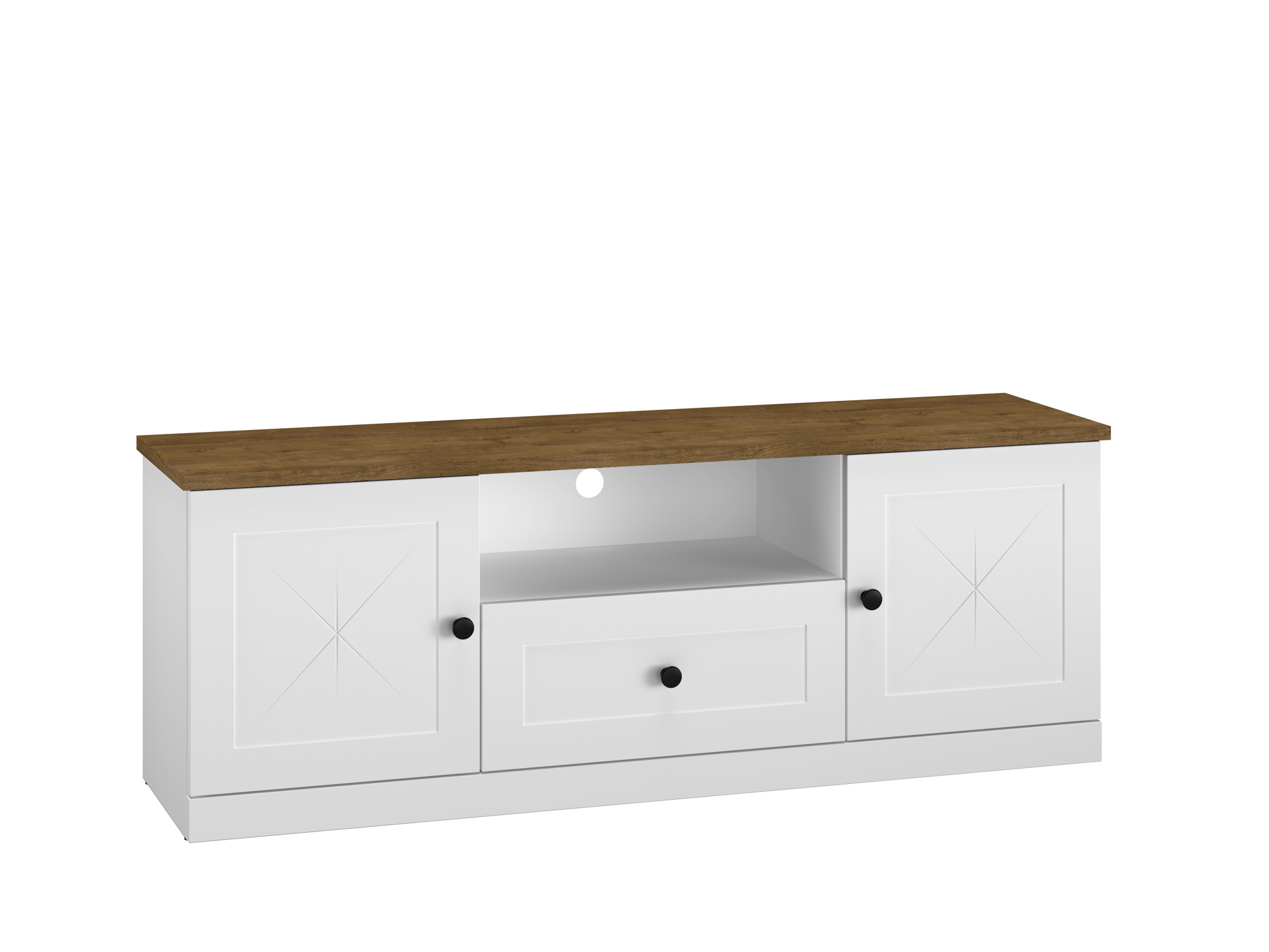 LILLE_09 - dwudrzwiowa szafka RTV z szufladą (54x150x40cm)