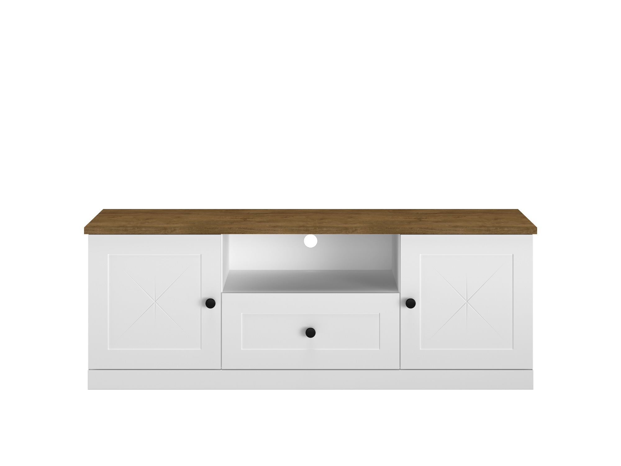 LILLE_09 - dwudrzwiowa szafka RTV z szufladą (54x150x40cm)