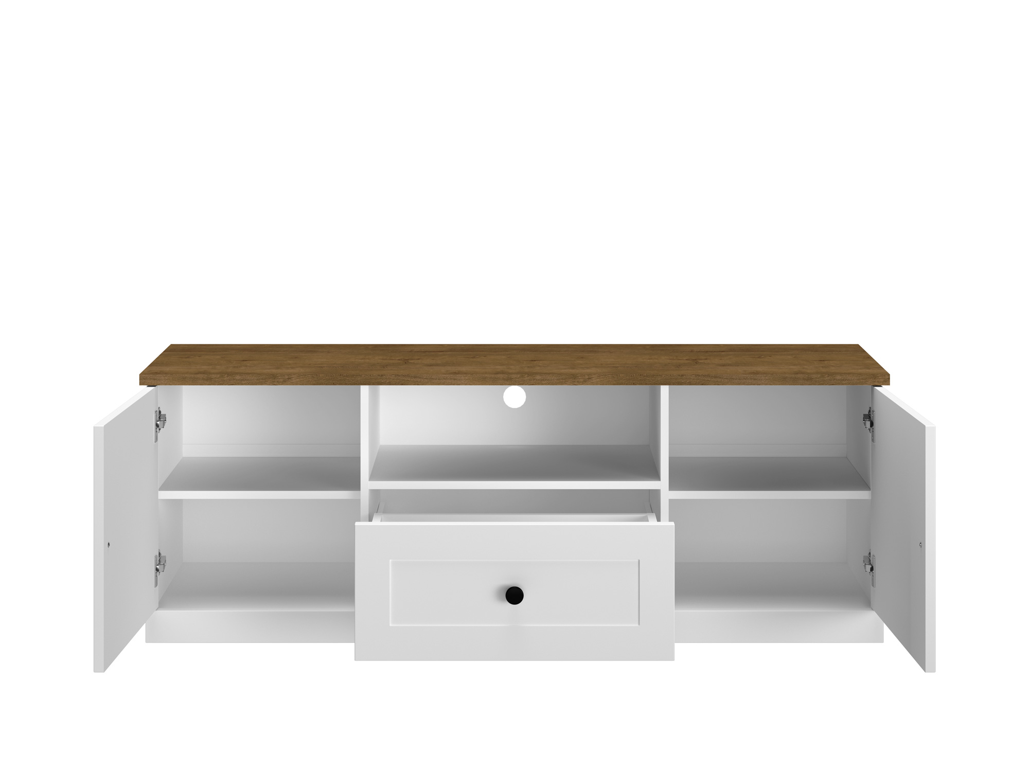 LILLE_09 - dwudrzwiowa szafka RTV z szufladą (54x150x40cm)