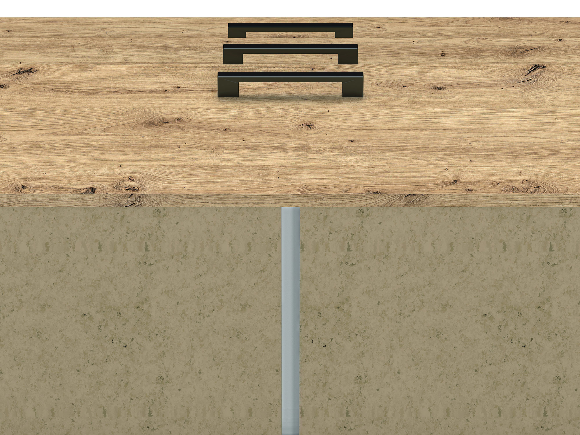 NEVIO_12 - dwudrzwiowa komoda z szufladami (83x138x41cm)