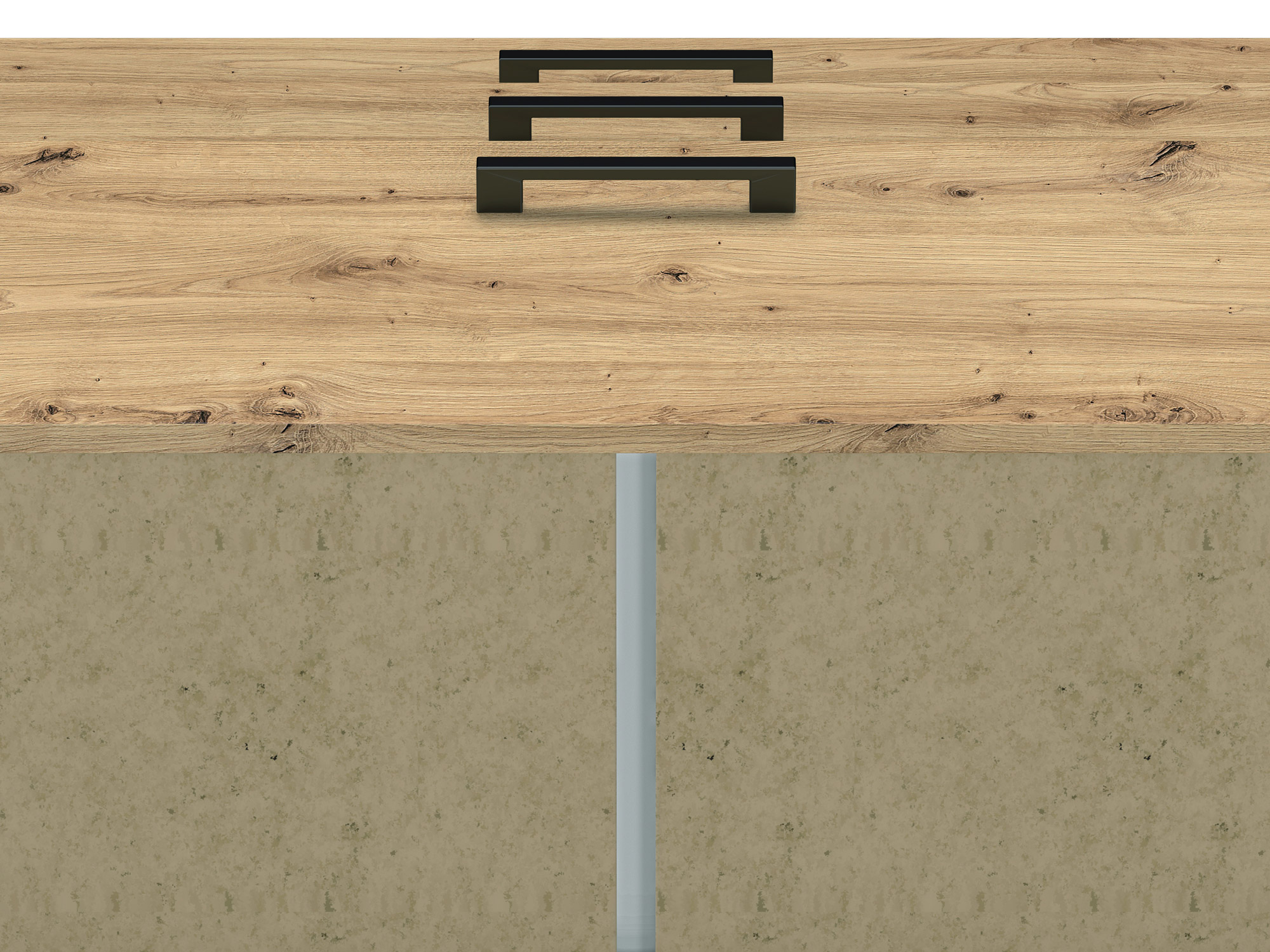 NEVIO_13 - dwudrzwiowa komoda z szufladami (83x160x41cm)